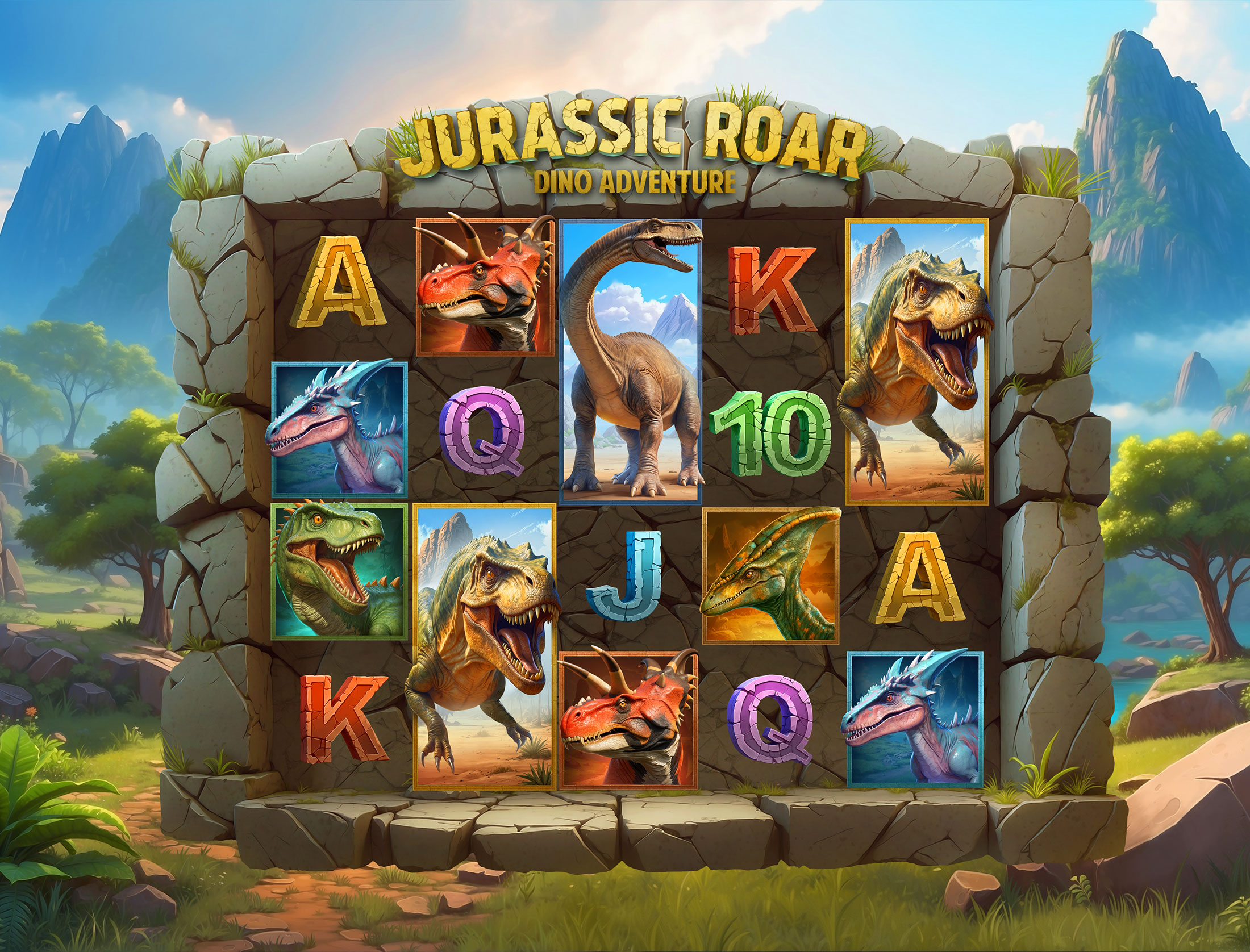Jurassic Roar — Casino Game Art