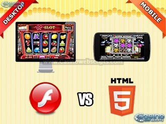 Flash vs HTML5 online casino games