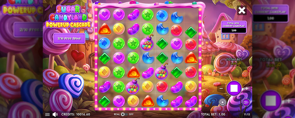 candyland powerup cascade