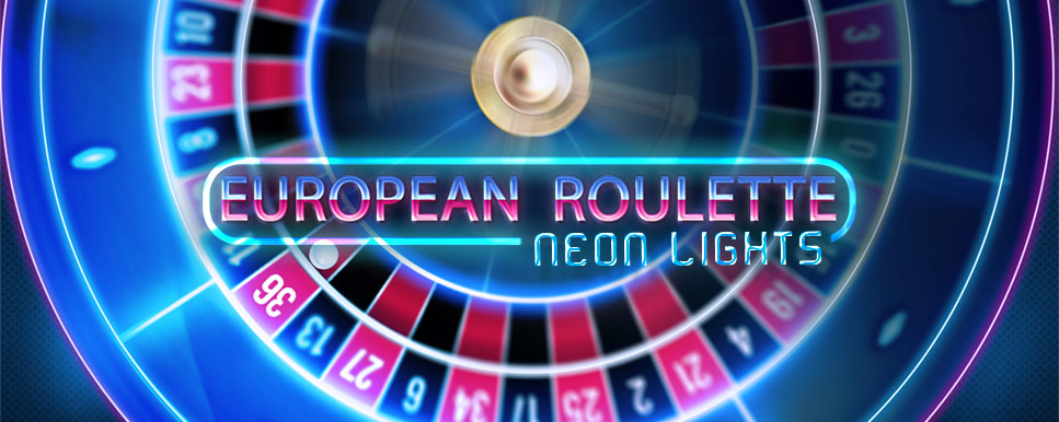 european roulette neon lights