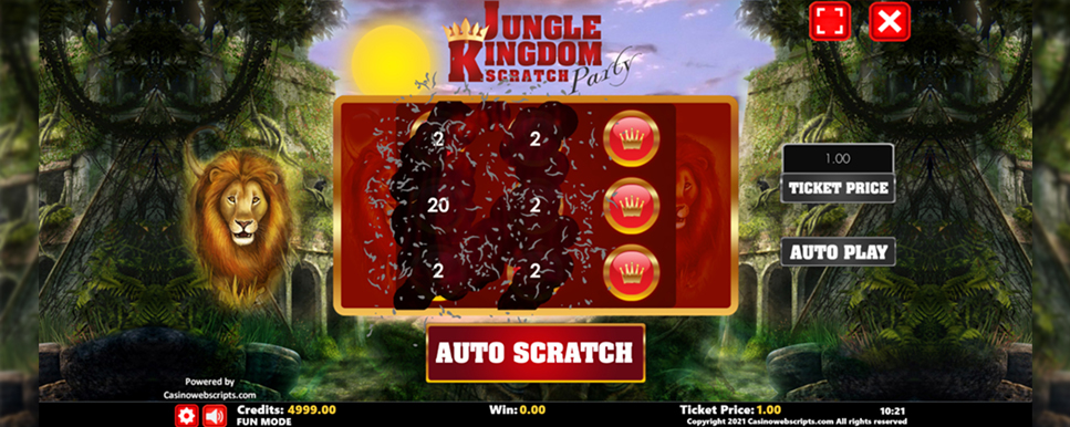 jungle kingdom scratch party