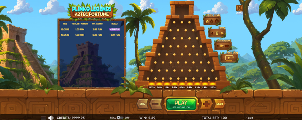 plinko legends aztec 2