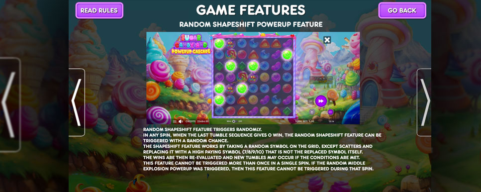 sugar candyland shapeshifting elements