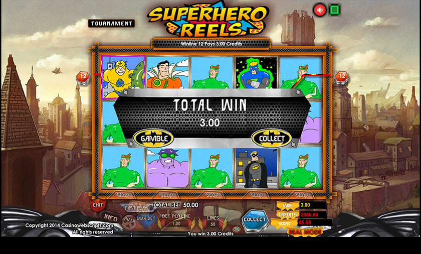 Slot Tournaments Game Winning Screen