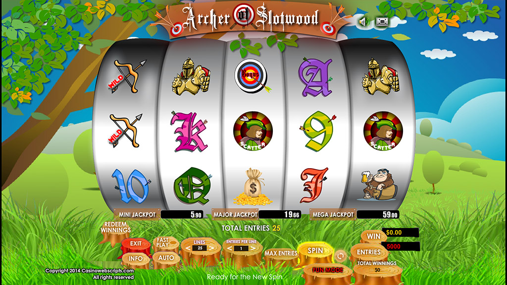 Sweepstakes Slot game Archer of Slotwood Preview Pic Sweepstakes Slot game Archer of Slotwood Preview Pic