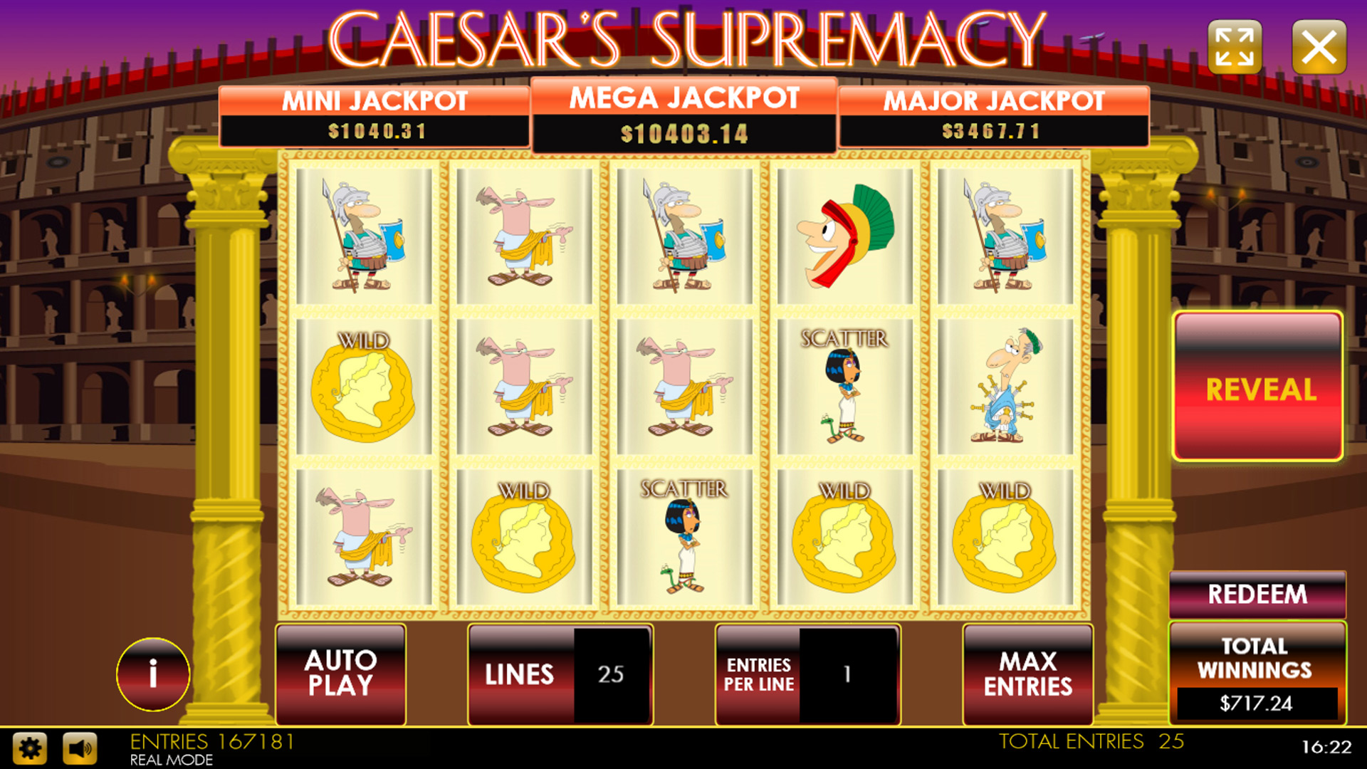 Caesar Supremacy HTML5 Mobile and PC Preview Pic Main Screen 1