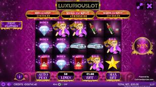Luxuriouslot Mobile Preview Pic Main Screen 1