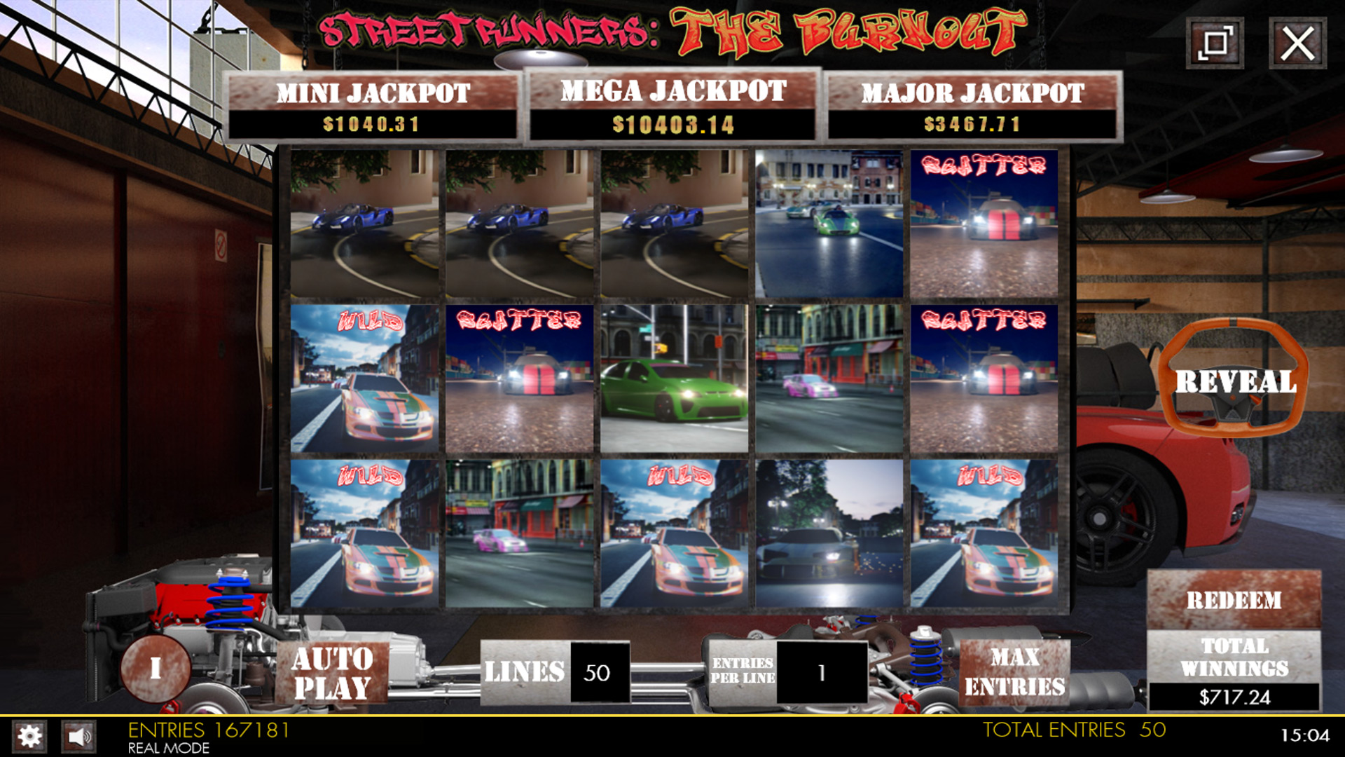 Street Runners - The burnout HTML5 Mobile and PC Preview Pic Main Screen 1