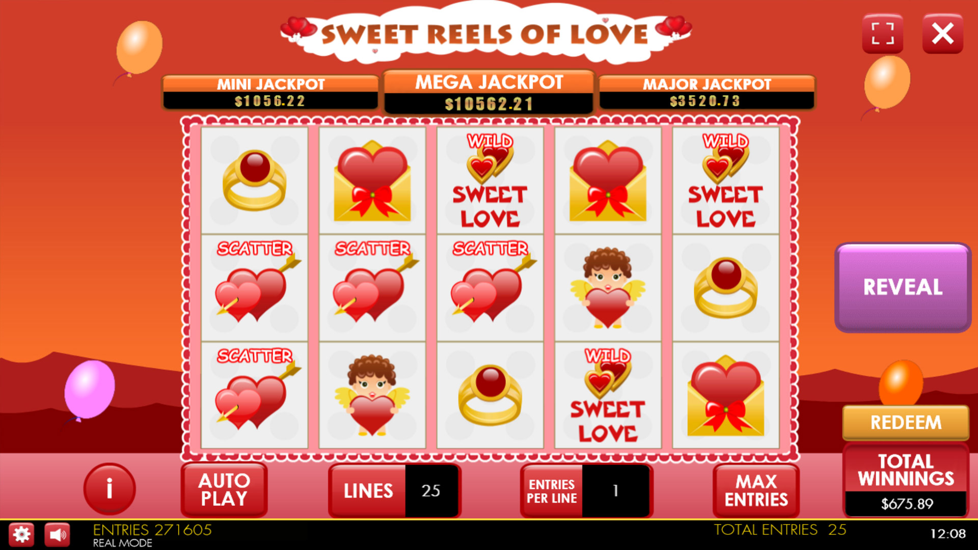 Sweet Reels of Love Mobile and PC Preview Pic Main Screen 1