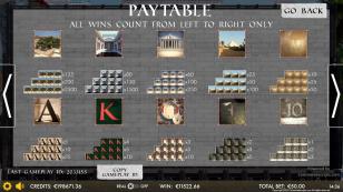 Ancient Wonders Slot Preview Pic Symbols Paytable 2