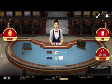 BlackJack 21 Classic 3D Dealer Deluxe HTML5 Mobile and PC