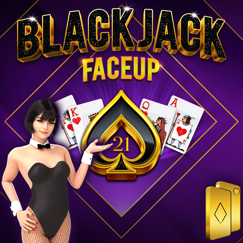 BlackJack 21 FaceUp 3D Dealer Deluxe HTML5 Mobile and PC