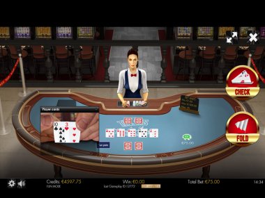 Texas Holdem Heads-Up 3D Dealer Deluxe HTML5 Mobile and PC