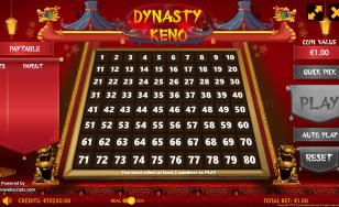 Dynasty Keno 80 Mobile and PC