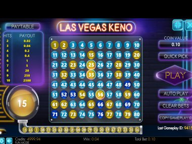 Las Vegas Keno 80 Mobile and PC