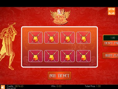 King Arthur Triple Cash Scratch Card Mobile and PC