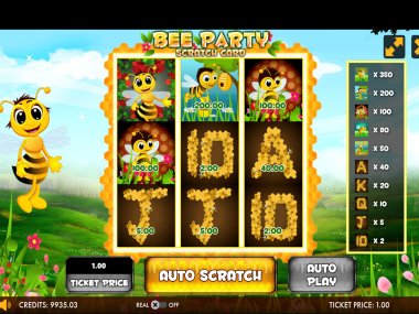 Bee Party Scratch Card