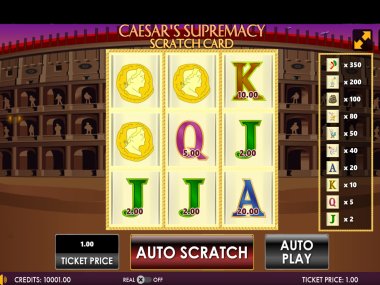 Caesar Supremacy Scratch Card