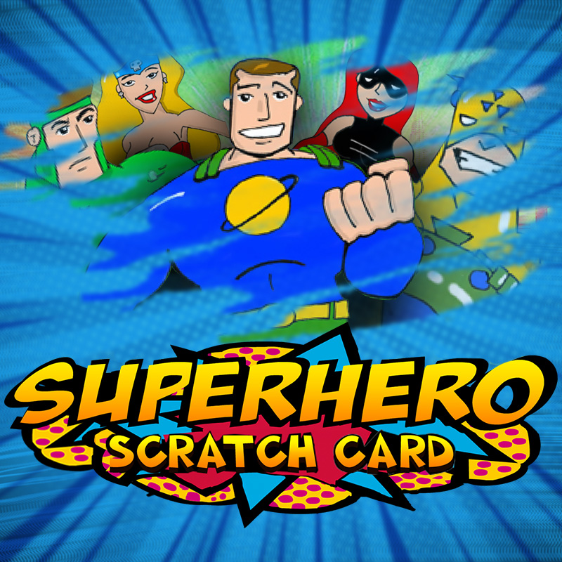 SuperHero Scratch Card