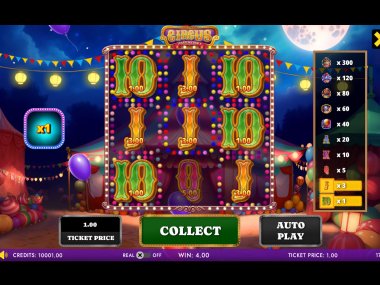 Circus Gala Scratch Card X 