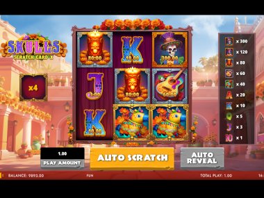 Skulls Scratch Card X