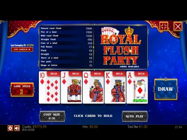 Royal Flush Party Deluxe Video Poker HTML5 Mobile and PC