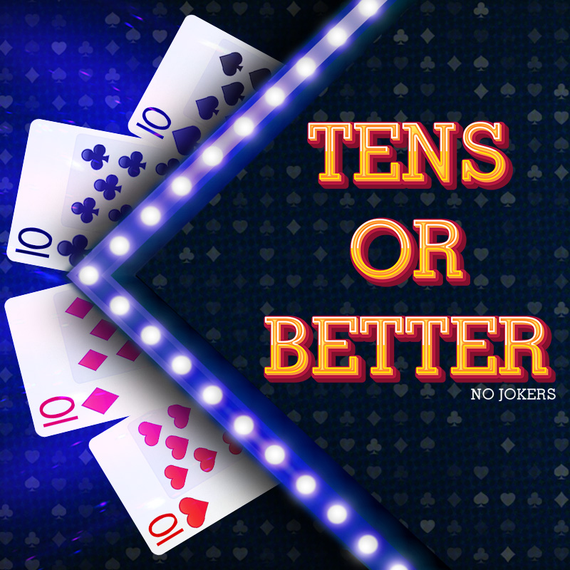 10s (Tens) or better Video Poker HTML5 Mobile and PC